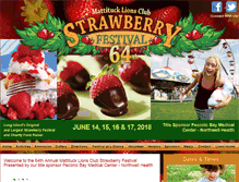 Tablet Screenshot of mattituckstrawberryfestival.org